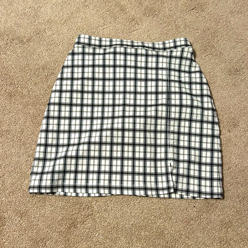 Checkered Hollister Mini Pencil Skirt
